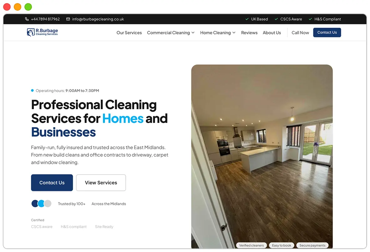 Website screenshot